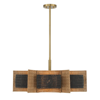Savoy House - 1-1466-6-322 - Six Light Chandelier - Espacio - Warm Brass