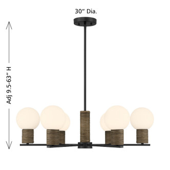 Jarrell Six Light Chandelier (1-4080-6-89)