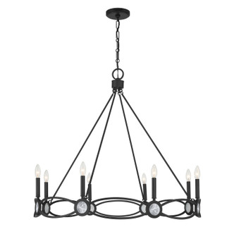 Savoy House - 1-4102-8-89 - Eight Light Chandelier - Minette - Matte Black