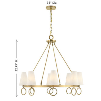 Wilkes Eight Light Chandelier (1-4702-8-322)