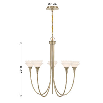 Florena Five Light Chandelier (1-5082-5-127)