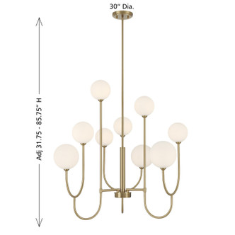 Chester Nine Light Chandelier (1-5980-9-127)