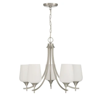 Octave Five Light Chandelier (1-6032-5-SN)