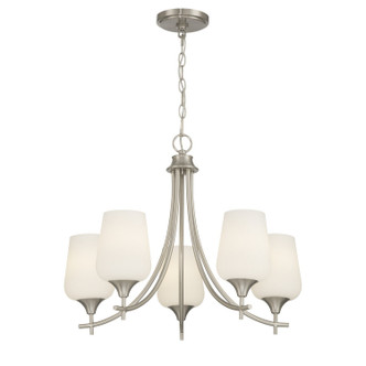 Octave Five Light Chandelier (1-6032-5-SN)