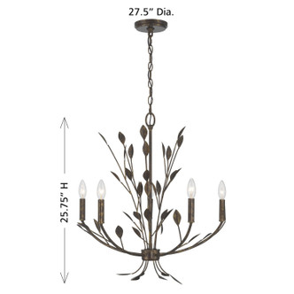 Laska Five Light Chandelier (1-6706-5-334)