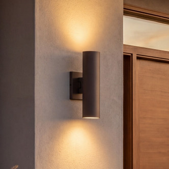 Kelley LED Outdoor Wall Lantern (5-CYL-2-5CCT-BZ)