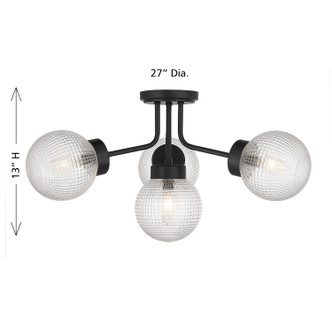Coral Four Light Semi-Flush Mount (6-3364-4-89)