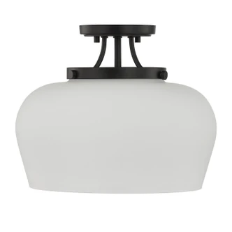 Octave Three Light Semi-Flush Mount (6-6035-3-BK)