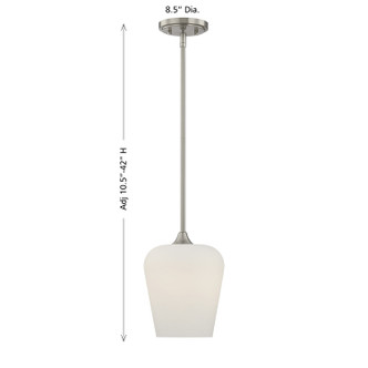 Octave One Light Pendant (7-6036-1-SN)