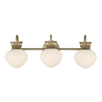 Savoy House - 8-1028-3-127 - Three Light Bathroom Vanity - Melbourne - Noble Brass