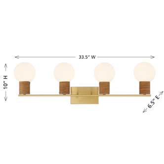 Jarrell Four Light Bathroom Vanity (8-4081-4-322)