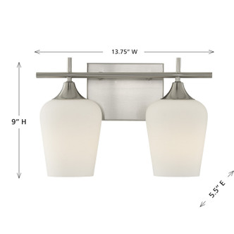 Octave Two Light Bathroom Vanity (8-6030-2-SN)