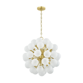 Mitzi - H1087806-AGB - Six Light Chandelier - Antoneta - Aged Brass