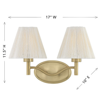 Rosa Two Light Bathroom Vanity (8-6081-2-127)