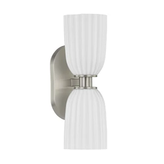 Baldwin Two Light Wall Sconce (9-1245-2-SN)
