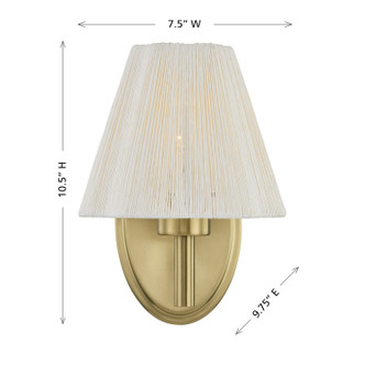 Rosa One Light Wall Sconce (9-6081-1-127)