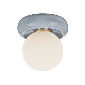 Mitzi - H1160501-AGB/CFK - One Light Flush Mount - Tyra - Aged Brass