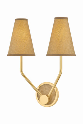 Hudson Valley - 2452-AGB - Two Light Wall Sconce - Buskirk - Aged Brass