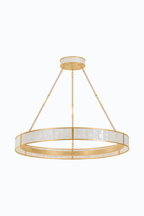 Hudson Valley - 6942-VGL - LED Chandelier - Halcott - Vintage Gold Leaf