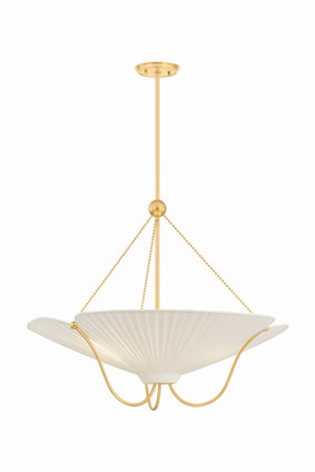 Hudson Valley - AH4628-AGB - Three Light Pendant - Gerhard - Aged Brass