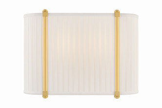 Hudson Valley - AH6308-AGB - Two Light Wall Sconce - Cornell - Aged Brass