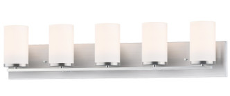 Maxim - 10285SWSN - Five Light Bath Vanity - Lateral - Satin Nickel