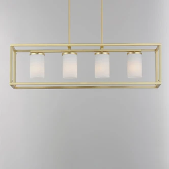 Lateral Four Light Linear Pendant (10288SWSBR)