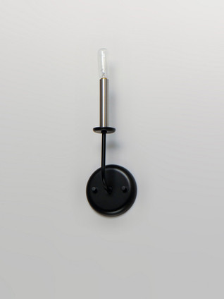 Wesley One Light Wall Sconce (10321BKSN)