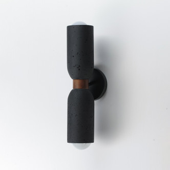 Pompeii Two Light Wall Sconce (10622LVBK)