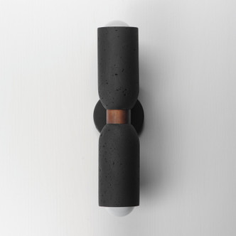 Pompeii Two Light Wall Sconce (10622LVBK)