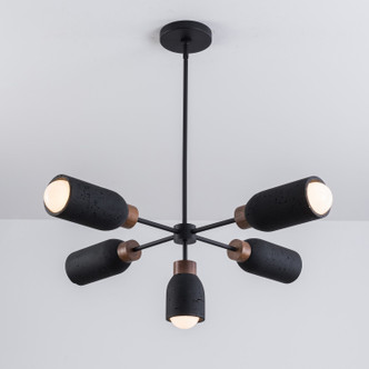 Pompeii Five Light Pendant (10625LVBK)