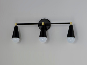 Lovell Three Light Bath Vanity (11263BKSBR)