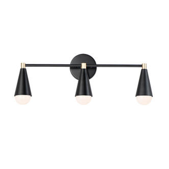 Maxim - 11263BKSBR/BUL - LED Bath Vanity - Lovell - Black / Satin Brass