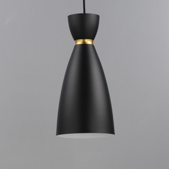 Carillon One Light Mini Pendant (11301BKSBR)