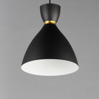 Carillon One Light Mini Pendant (11302BKSBR)