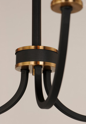 Charlton Three Light Chandelier (11373BKAB)