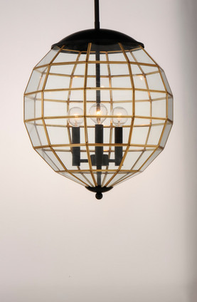 Heirloom Three Light Pendant (11546BKBUB)