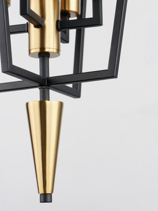 Wings Four Light Pendant (11654BKSBR)