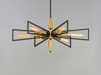 Wings Six Light Chandelier (11656BKSBR)