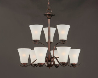 Vital Nine Light Chandelier (12076FTOI)