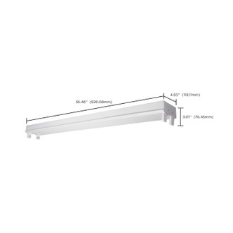 3' Dual T8 Lamp Ready Fixture (65-911)