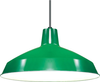 Nuvo Lighting - SF76-660 - One Light Pendant - Green / White Interior