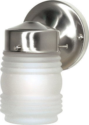 Nuvo Lighting - SF76-701 - One Light Outdoor Wall Lantern - Brushed Nickel