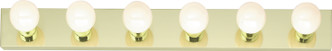Nuvo Lighting - SF77-190 - Six Light Vanity - Polished Brass