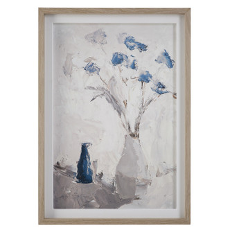 Uttermost - 32287 - Print - Blue Flowers - Blue Gray And Natural