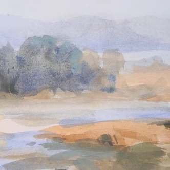 River Afternoon Landscape Print (32379)