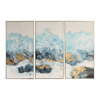 Uttermost - 34370 - Wall Art S/3 - Crashing Waves - Gold w/Black