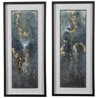 Uttermost - 41434 - Abstract Prints - Glimmering Agate - Black