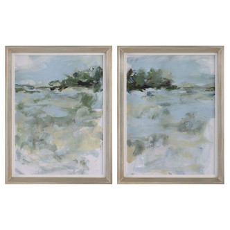 Uttermost - 41454 - Framed Prints Set/2 - Far Away View - Champagne Silver