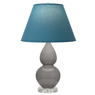 Robert Abbey - A770B - One Light Accent Lamp - Small Double Gourd - Smokey Taupe Glazed Ceramic w/Lucite